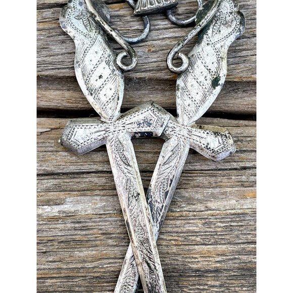 Antique Victorian Odd Fellows Ornament Hand Sword - Picture 4 of 8